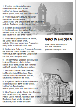 Zur Bombardierung Dresdens